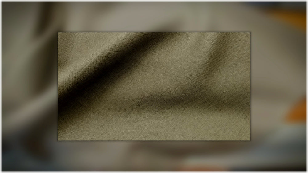 Glenarm - Khaki - 100% linen fabric - irish linen - john hanna limited - bairdmcnutt
