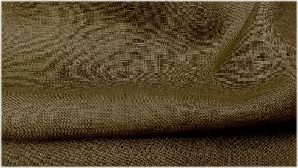 Glenarm - Olive - 100% linen fabric - irish linen - john hanna limited - bairdmcnutt