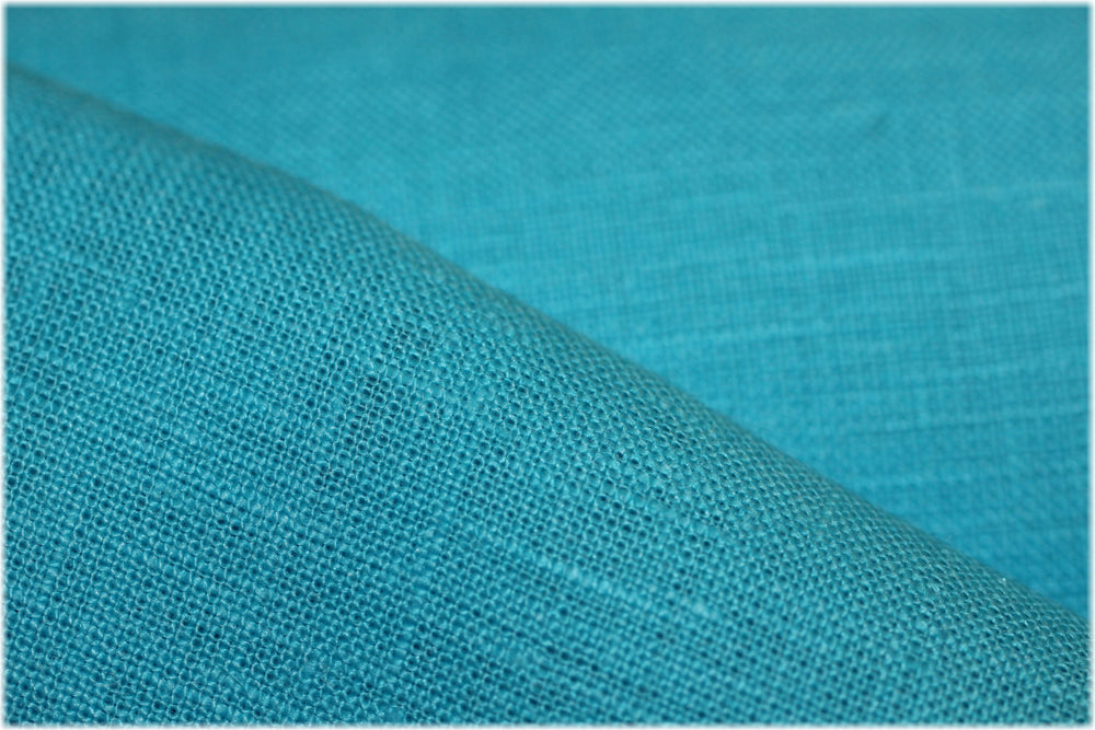 Milltown - Aqua - 100% linen fabric - irish linen - john hanna limited - bairdmcnutt