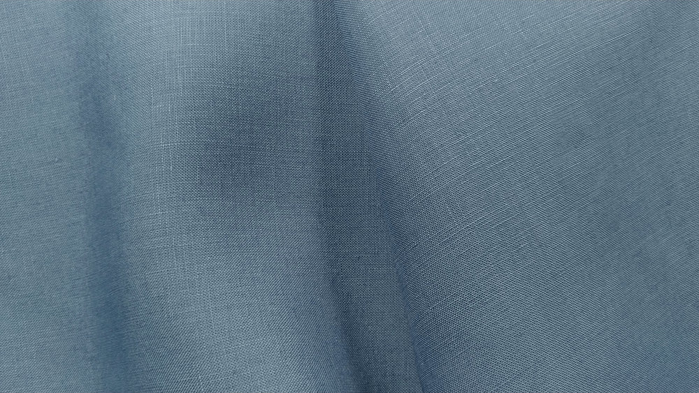 Glenariff - Mid Blue - 100% linen fabric - irish linen - john hanna limited - bairdmcnutt