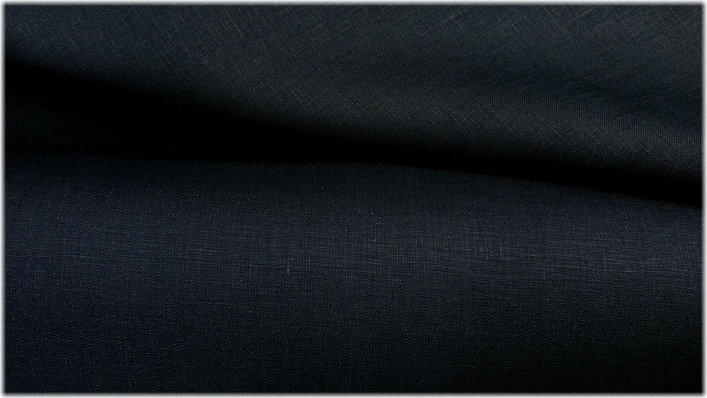Glenarm - Navy - 100% linen fabric - irish linen - john hanna limited - bairdmcnutt