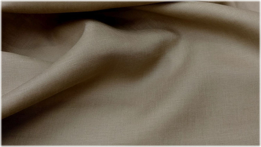Glenarm - Coffee - 100% linen fabric - irish linen - john hanna limited - bairdmcnutt
