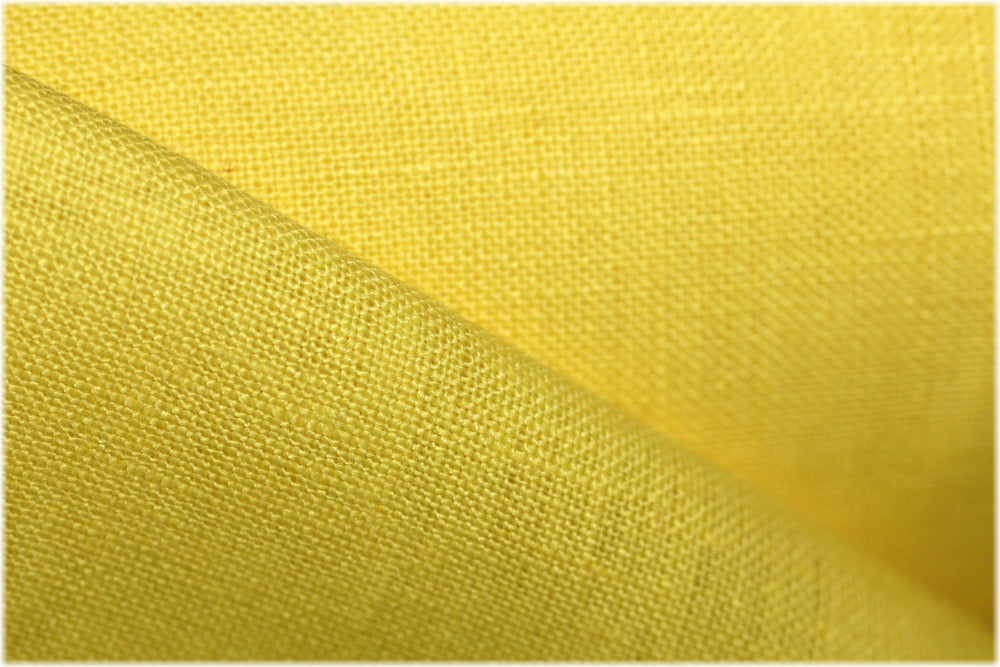 Milltown - New Yellow - 100% linen fabric - irish linen - john hanna limited - bairdmcnutt