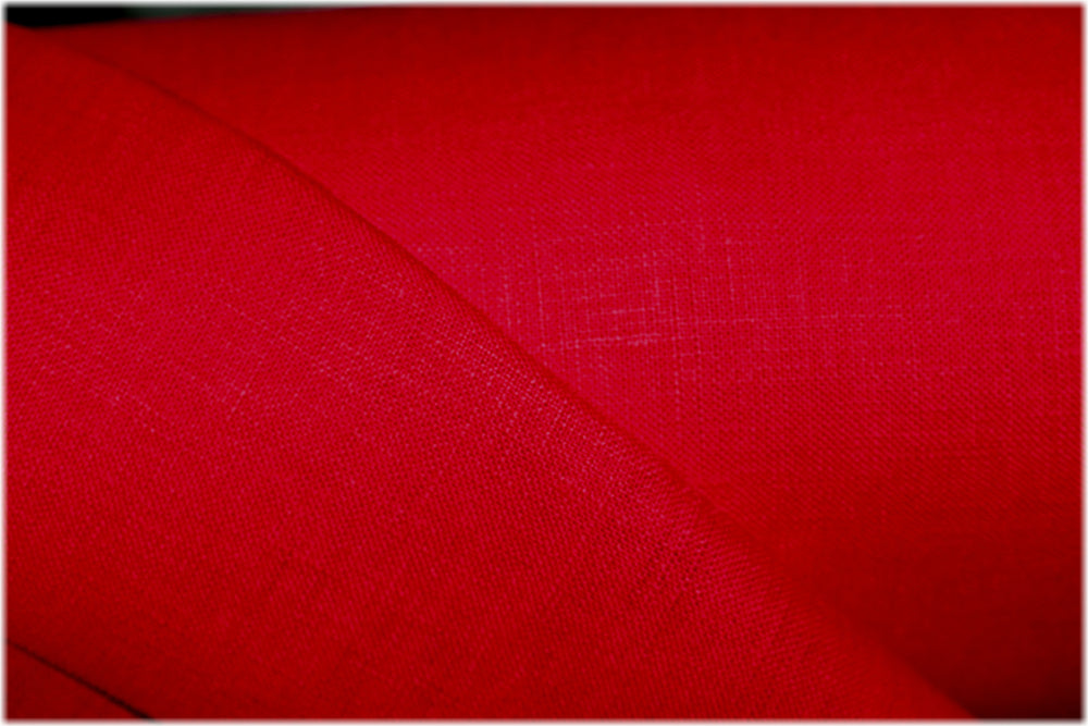 Milltown - Red - 100% linen fabric - irish linen - john hanna limited - bairdmcnutt