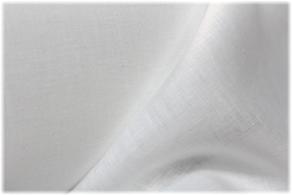 Sperrin - White - 100% linen fabric - irish linen - john hanna limited - bairdmcnutt